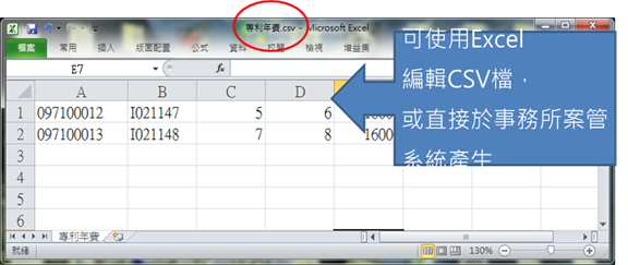 146-01CSV繳納年費