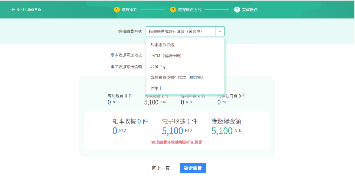約定帳戶扣繳、eATM繳納、台灣Pay、臨櫃繳費或銀行匯款(繳款單)、信用卡。